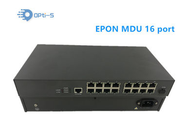 OS-EU16F Modo Único Negro 16 Puertos GEPON MDU ONU, Acceso de Múltiples Hogares EPON ONU para FTTX Chip Realtek proveedor