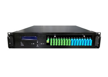 16 puertos 19 dBm 1550nm Amplificador óptico EDFA con conexión WDM a OLT y fácil de administrar rentable proveedor