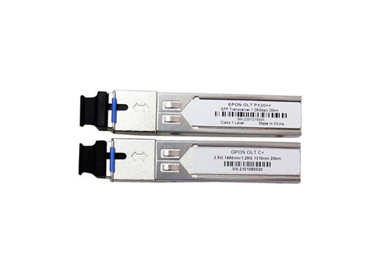 Módulo SFP OLT GPON Clase C+ 20km TX 1490nm 2.488Gbps RX 1310nm 1.244Gbps compatible con Huawei ZTE Fiberhome proveedor