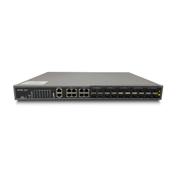 OS-GP16W GPON OLT 8PON NMS/CLI/Gestión web con puerto de enlace ascendente 4*10GE,alimentación AC/DC,chip Broadcom ZTE,Fiberhome,Huawei proveedor