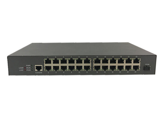 OS-EU24F 24FE Puertos GEPON ONU MDU Ethernet Unidad de red óptica pasiva Fibra única para el chip FTTX Realtek proveedor
