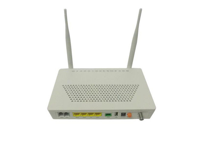 OS-GU04GVWT FTTX GPON ONU 4GE 2POTS WIFI CATV USB Unidades de red óptica compatible con Huawei ZTE Fiberhome proveedor