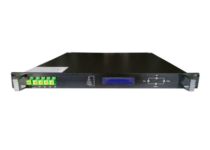 Amplificador óptico de alta potencia a 1550 nm, 4 puertos, 19 dBm EDFA sin WDM, fácil de operar y de alto rendimiento económico. proveedor