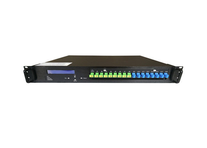 Amplificador Óptico EDFA de 8 Puertos, 19 dBm, 1550nm con WDM conectado a la OLT y fácil de gestionar, rentable proveedor