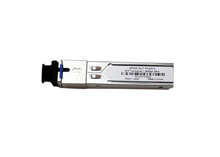 PX20++ 20km EPON OLT SFP Modulo TX 1490nm1.244Gbps RX 1310nm 1.244Gbps compatible con el hogar de fibra de Huawei zte proveedor